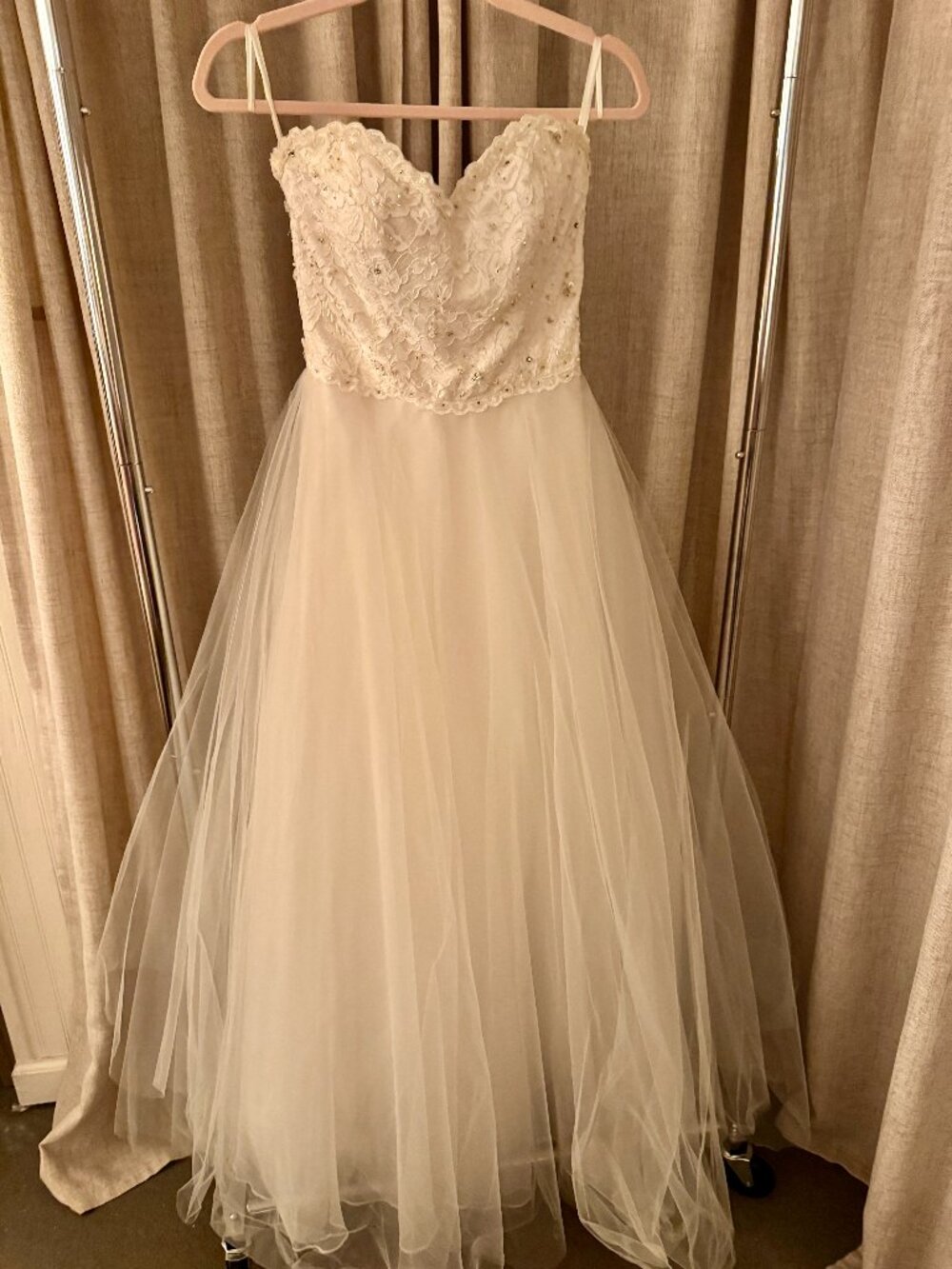 White Mori Lee Dress Size 4